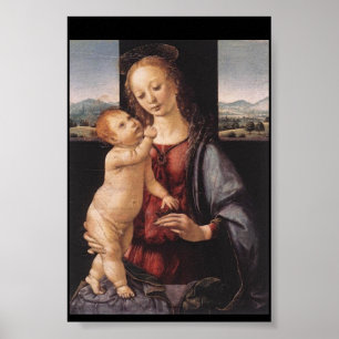 DA VINCI MADONNA EN KIND POSTER