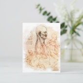 da Vinci — Man- en paardenketch Briefkaart (Staand voorkant)