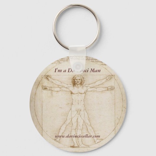 Da Vinci Man Sleutelhanger 1 (Voorkant)