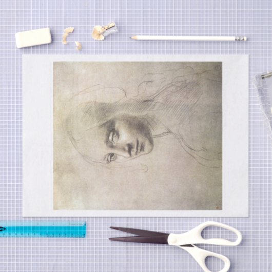 Da vinci meisje onderaan ontkoppeling tissuepapier (Craft)