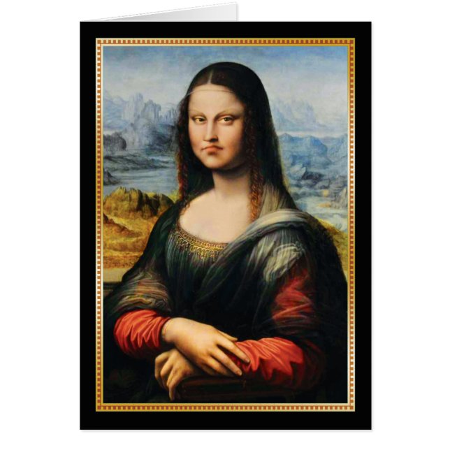 Da Vinci Mona Lisa Grumpy Face (Voorkant)
