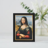 Da Vinci Mona Lisa Grumpy Face Briefkaart (Staand voorkant)