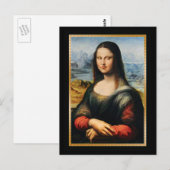 Da Vinci Mona Lisa Grumpy Face Briefkaart (Voorkant / Achterkant)