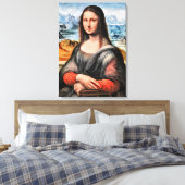 Da Vinci - Mona Lisa, wereldberoemd schilderij Canvas Afdruk (Insitu (Slaapkamer))
