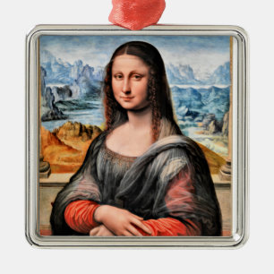 Da Vinci - Mona Lisa, wereldberoemd schilderij Metalen Ornament