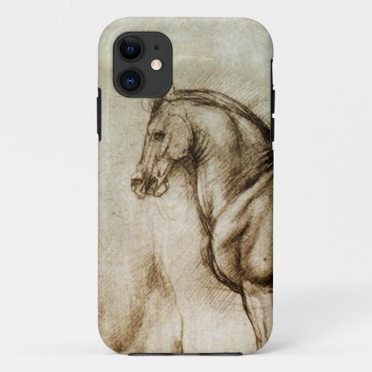 Da Vinci Paard Studie iPhone Hoesje (Achterkant)