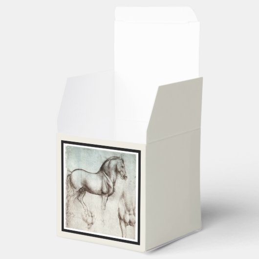 Da Vinci Paard Studie Renaissance Schets Schets Sc Bedankdoosjes (Geopend)