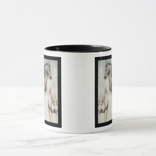 Da Vinci Paard Studie Renaissance Schets Schets Sc Mok (Midden)