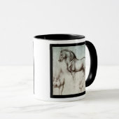 Da Vinci Paard Studie Renaissance Schets Schets Sc Mok (Voorkant rechts)