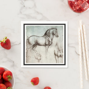 Da Vinci Paard Studie Renaissance Schets Schets Sc Servet