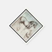 Da Vinci Paard Studie Renaissance Schets Schets Sc Servet (Hoek)