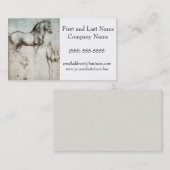Da Vinci Paard Studie Renaissance Schets Schets Sc Visitekaartje (Voorkant / Achterkant)