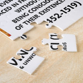 Da Vinci Painter Practice Eye Reason Mirror Quote Legpuzzel (Zijkant)