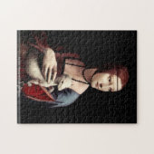 Da Vinci - Portret van een dame met Ermine Legpuzzel (Horizontaal)