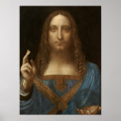 Da Vinci, Redder van de Wereld, Salvator Mundi Poster (Voorkant)