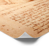 Da Vinci’s Vitruviaanse Man (1487) Poster (Hoek)