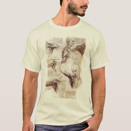 da Vinci - Shoulder Sketch T-shirt (Voorkant)
