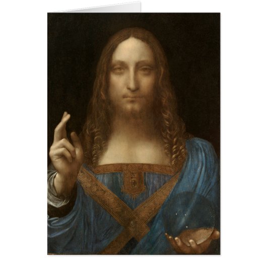 Da Vinci, Verlosser van de wereld, Salvator Mundi (Voorkant)