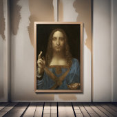 Da Vinci, Verlosser van de wereld, Salvator Mundi Foto Afdruk
