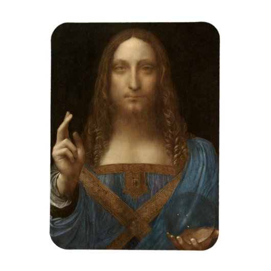 Da Vinci, Verlosser van de wereld, Salvator Mundi Magneet (Verticaal)