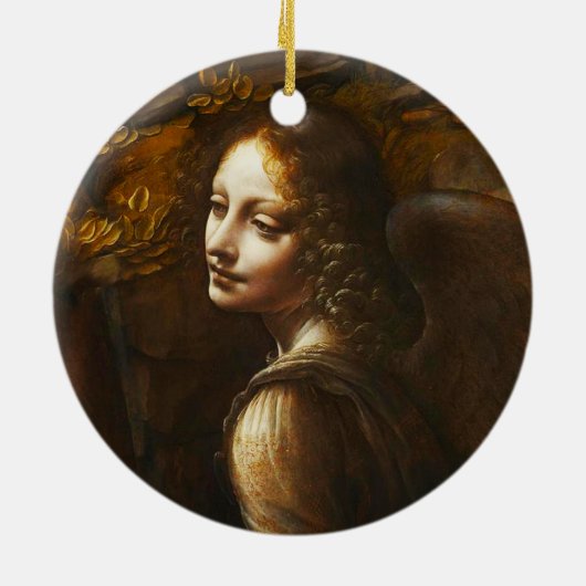 Da Vinci Virgin van de Rocks Angel Ornament (Achterkant)