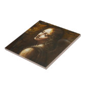 Da Vinci Virgin van de Rocks Angel Tile Tegeltje (Zijkant)