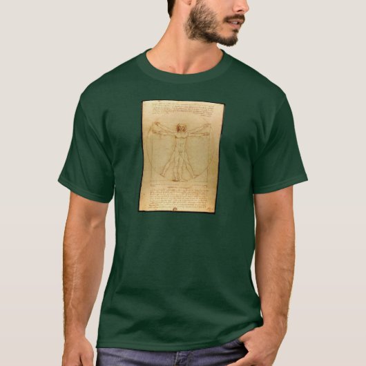 Da Vinci Vitruve Luc Viatour T-shirt (Voorkant)