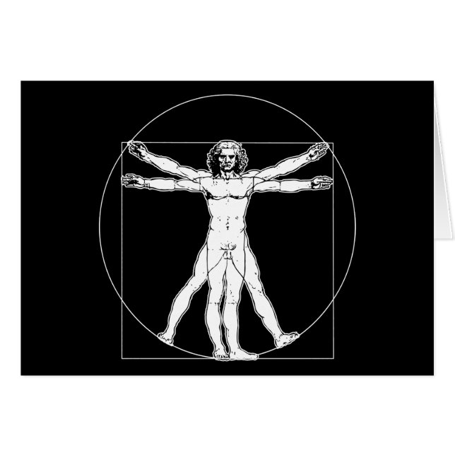 Da Vinci Vitruvian Man (Voorkant Horizontaal)