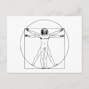 Da Vinci Vitruvian Man Briefkaart