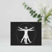 Da Vinci Vitruvian Man Briefkaart (Staand voorkant)