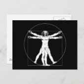 Da Vinci Vitruvian Man Briefkaart (Voorkant / Achterkant)