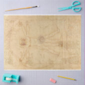 Da Vinci Vitruvian Man Decoupage Paper Tissuepapier (Craft)