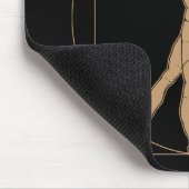 Da Vinci Vitruvian Man Mousepad Muismat (Hoek)