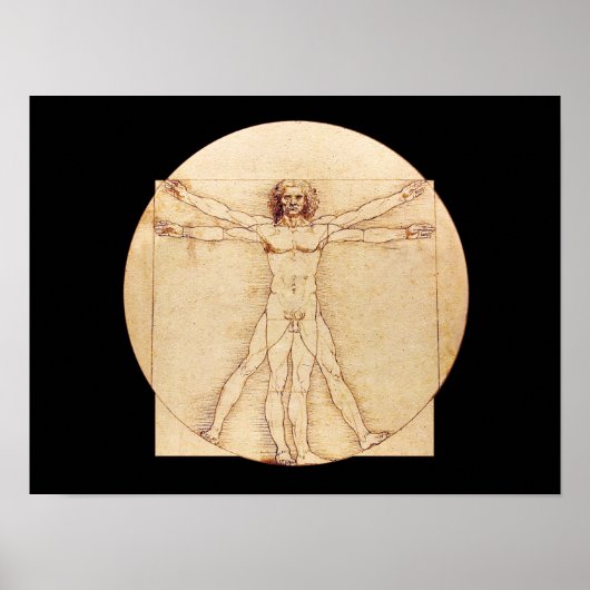 Da Vinci Vitruvian Man Poster (Voorkant)