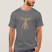 Da Vinci Vitruvian Man T-Shirt (Voorkant)