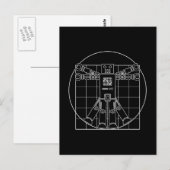 Da Vinci Vitruvian Robot Briefkaart (Voorkant / Achterkant)