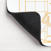 Da Vinci Vitruvian Robot Mousepad Muismat (Hoek)