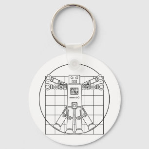 Da Vinci Vitruvian Robot Sleutelhanger