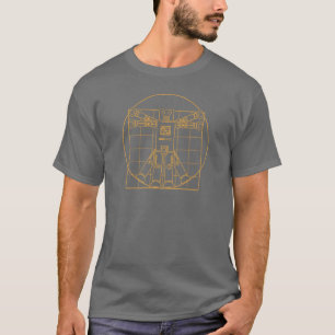 Da Vinci Vitruvian Robot T-Shirt