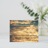 Da Vinci Vliegend Gedicht🚁✨ Budget Speciaal Briefkaart (Staand voorkant)