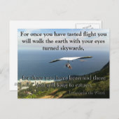 Da Vinci Vliegend Gedicht🚁✨ Budget Speciaal Briefkaart (Voorkant / Achterkant)