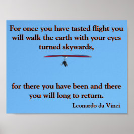 Da Vinci Vliegend Gedicht🚁✨ Budget Speciaal Poster