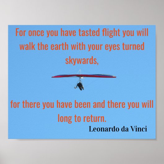 Da Vinci Vliegend Gedicht🚁✨ Budget Speciaal Poster (Voorkant)
