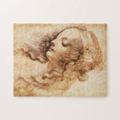 Da Vinci Woman's hoofd Puzzle Legpuzzel (Horizontaal)