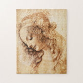 Da Vinci Woman's hoofd Puzzle Legpuzzel (Verticaal)