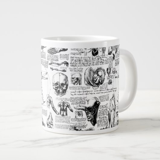 Da Vinci's anatomiehandboek Grote Koffiekop (Voorkant rechts)