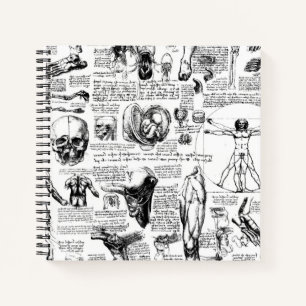 Da Vinci's anatomiehandboek Notitieboek