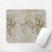 Da Vinci's anatomieketches voor het menselijk hart Muismat (Met muis)