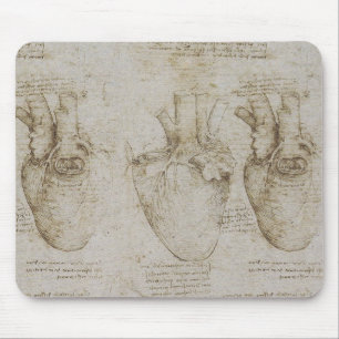 Da Vinci's anatomieketches voor het menselijk hart Muismat