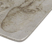 Da Vinci's anatomieketches voor het menselijk hart Snijplank (Hoek)